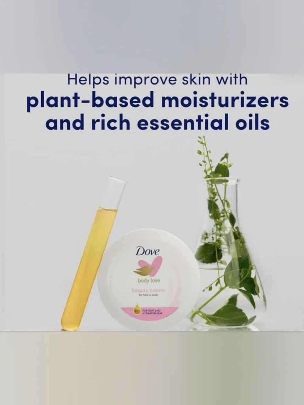 Case Of 12 Dove Nourishing Body Care Face Hand and Body Beauty Cream 2.53oz